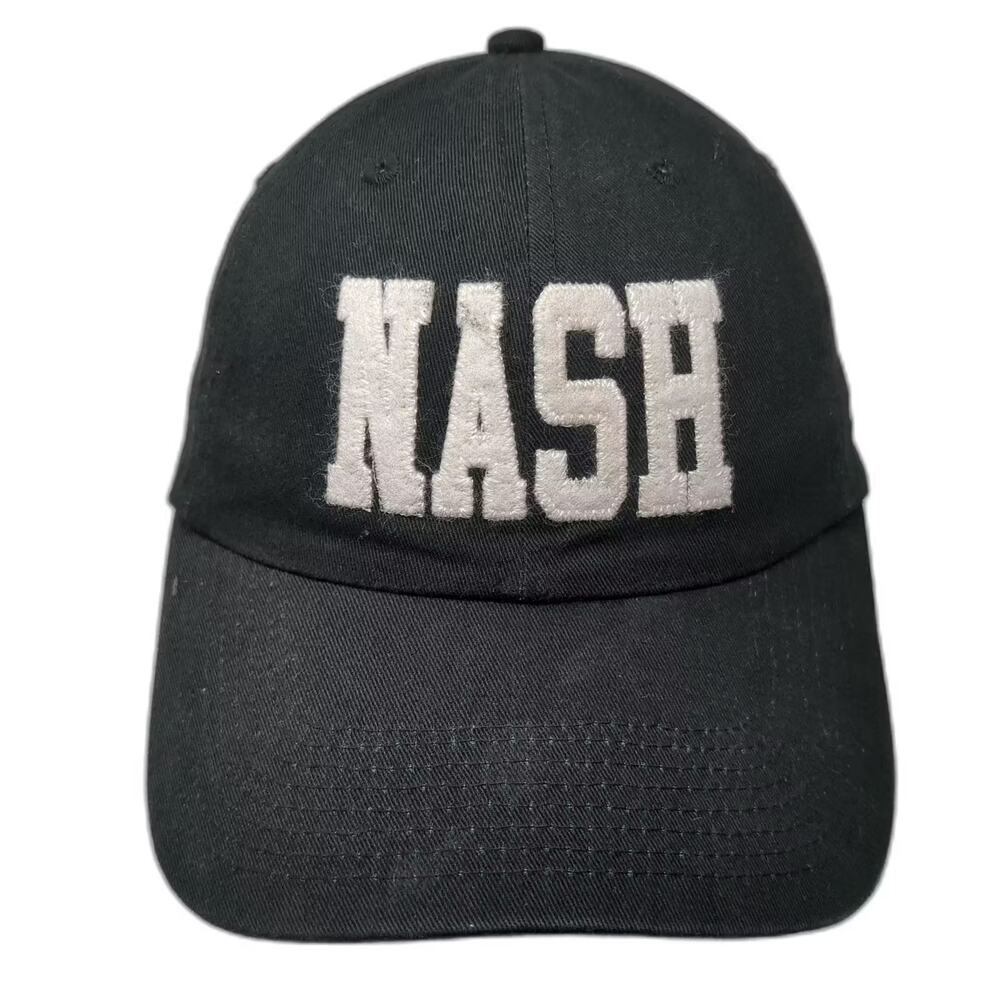 Fahrenheit Black Nashville TN NASH Baseball Cap Hat OS Adjustable Embroidered
